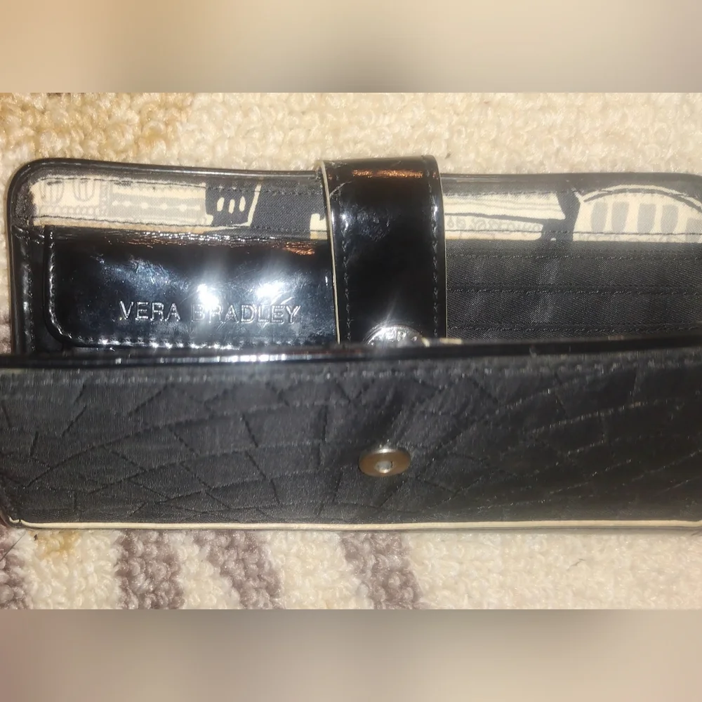 Vera Bradley Black Quilted wallet - Picture 9 of 10